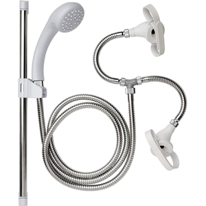 Croydex White Push Fit Shower Head Kit - Bath & Shower Set Croydex White Push Fit Shower Head Kit - Bath & Shower Set