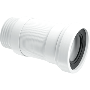 Mcalpine Wc-F23s 97-107mm Inlet X 3.5\"/90mm Outlet Flexible Wc Connector, White Mcalpine Wc-F23s 97-107mm Inlet X 3.5\"/90mm Outlet Flexible Wc Connector, White
