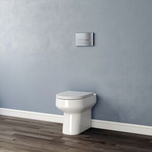 Aica Modern Bathroom Round Back To Wall Toilet & Soft Close Seat Wc Pan Btw Ceramic Aica Modern Bathroom Round Back To Wall Toilet & Soft Close Seat Wc Pan Btw Ceramic