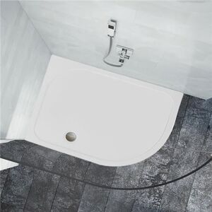 Merlyn Mstone Offset Quadrant Shower Tray 900mm X 760mm Right Handed (Inc Waste) Merlyn Mstone Offset Quadrant Shower Tray 900mm X 760mm Right Handed (Inc Waste)