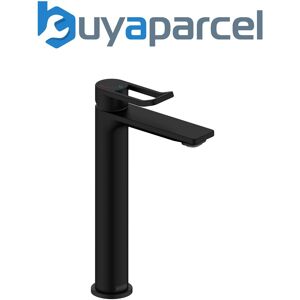 Bristan Saffron Eco Start Tall Basin Mixer With Clicker Waste Black Bristan Saffron Eco Start Tall Basin Mixer With Clicker Waste Black