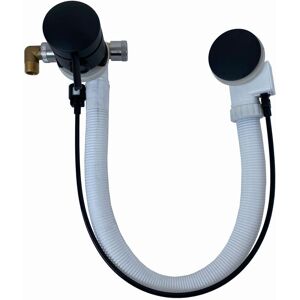 Bath Filler Waste Overflow Round Freeflow Tap Spout Pop Up Matte Black Enki W48 Bath Filler Waste Overflow Round Freeflow Tap Spout Pop Up Matte Black Enki W48