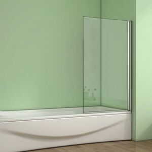 Aica 800x1400mm Chrome 180?Pivot Bath Shower 6mm Screen Tempered Glass Door Panel Aica 800x1400mm Chrome 180?Pivot Bath Shower 6mm Screen Tempered Glass Door Panel