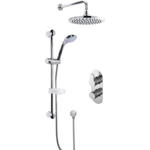 Nuie Arvan Twin Thermostatic Concealed Complete Mixer Shower Diverter Chrome Nuie Arvan Twin Thermostatic Concealed Complete Mixer Shower Diverter Chrome