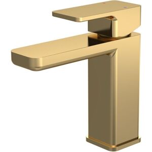 Balterley Square Mono Basin Mixer Tap & Push Button Waste - Brushed Brass Balterley Square Mono Basin Mixer Tap & Push Button Waste - Brushed Brass