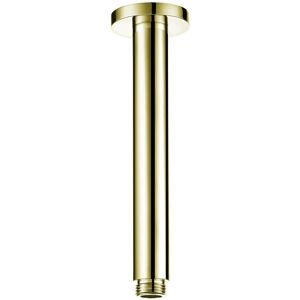 Round Fixed Shower Arm Ceiling Mounted Vertical Modern English Gold Enki A15 Round Fixed Shower Arm Ceiling Mounted Vertical Modern English Gold Enki A15