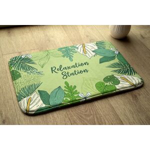 Tulup Bathroom Rug Anti-Slip Super Soft Absorbent - 90x60 Cm - Green Leaf Tulup Bathroom Rug Anti-Slip Super Soft Absorbent - 90x60 Cm - Green Leaf