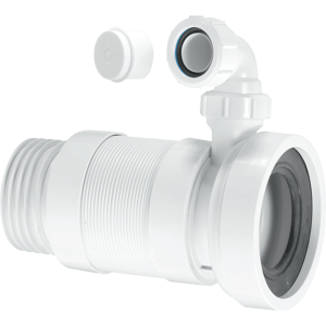 Mcalpine 97-107mm Inlet X 3.5\"/90mm Outlet Straight Wc Connector With 1.25\" Boss Mcalpine 97-107mm Inlet X 3.5\"/90mm Outlet Straight Wc Connector With 1.25\" Boss