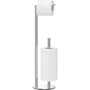 Niffgaff Brushed Nickel Toilet Paper Holder Stand,Free-Standing Toilet Paper Storage,Sta Niffgaff Brushed Nickel Toilet Paper Holder Stand,Free-Standing Toilet Paper Storage,Sta
