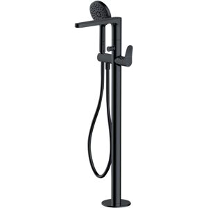 Rak Ceramics Rak Petit Round Freestanding Bath Shower Mixer Tap - Matt Black Rak Ceramics Rak Petit Round Freestanding Bath Shower Mixer Tap - Matt Black