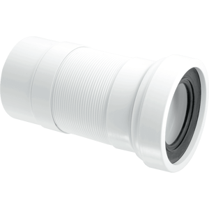 Mcalpine 97-107mm Inlet X 110mm Plain End Outlet Straight Flexible Wc Connector Mcalpine 97-107mm Inlet X 110mm Plain End Outlet Straight Flexible Wc Connector