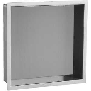 Fnx Bathrooms Solid Brass Wet Room Shower Niche Recessed Storage Shelf In Polished Chrome - 30 Fnx Bathrooms Solid Brass Wet Room Shower Niche Recessed Storage Shelf In Polished Chrome - 30