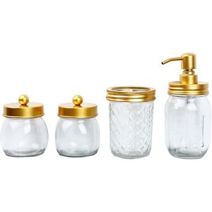 Sodial 3x(Bathroom Accessories Set 4 Pcs -Lotion Soap Dispenser & 2 Cotton Swab9211 Sodial 3x(Bathroom Accessories Set 4 Pcs -Lotion Soap Dispenser & 2 Cotton Swab9211