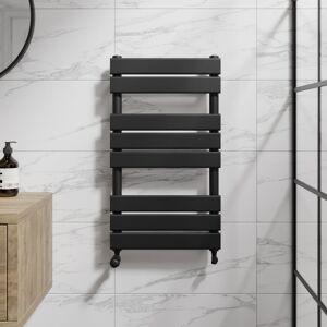 Duratherm Flat Panel Heated Towel Rail Matt Black - 800 X 450mm Duratherm Flat Panel Heated Towel Rail Matt Black - 800 X 450mm