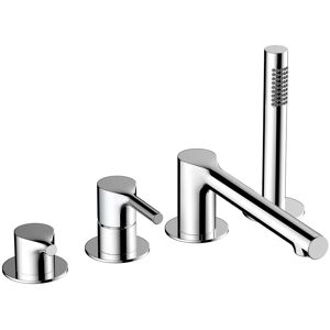 Rak Ceramics Rak Sorrento 4-Hole Bath Shower Mixer Tap Pillar Mounted - Chrome Rak Ceramics Rak Sorrento 4-Hole Bath Shower Mixer Tap Pillar Mounted - Chrome