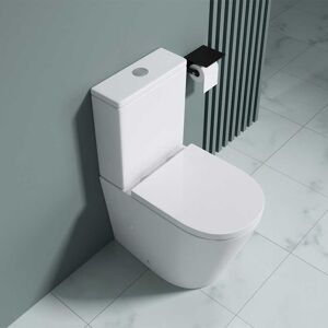 Durovin Bathrooms Bathroom Wc Close Coupled Toilet Pan With Cistern Rimless White Gloss Ceramic Durovin Bathrooms Bathroom Wc Close Coupled Toilet Pan With Cistern Rimless White Gloss Ceramic