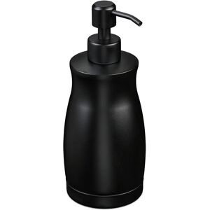 Relaxdays 2x 400ml Black Soap Dispensers, Set For Disinfectant And Rinse Relaxdays 2x 400ml Black Soap Dispensers, Set For Disinfectant And Rinse