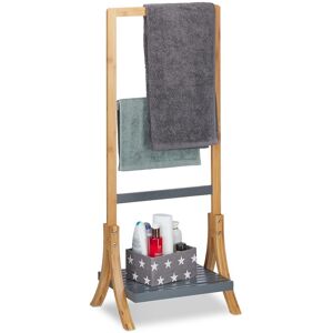 Relaxdays Towel Rack Natural Sturdy Freestanding Towel Stand Bamboo Towel Holder 3 Rails Relaxdays Towel Rack Natural Sturdy Freestanding Towel Stand Bamboo Towel Holder 3 Rails