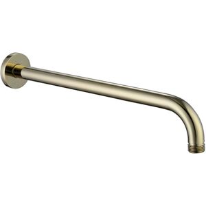 Round Fixed Shower Arm Concealed Wall Mounted 320mm Modern English Gold Enki A18 Round Fixed Shower Arm Concealed Wall Mounted 320mm Modern English Gold Enki A18