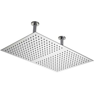 Hudson Reed Rectangular Ceiling Mounted Shower Head & Arm 600 X 400mm Chrome Hudson Reed Rectangular Ceiling Mounted Shower Head & Arm 600 X 400mm Chrome