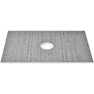 Vevor Waterproofing Shower Curb Tray Kit 1219x1828mm W/ Central Drain Thickened Vevor Waterproofing Shower Curb Tray Kit 1219x1828mm W/ Central Drain Thickened