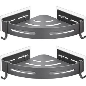 Gricol Shower Corner Shelf No Drilling Metal With Stickers Wall Mounted Adhesiv Gricol Shower Corner Shelf No Drilling Metal With Stickers Wall Mounted Adhesiv