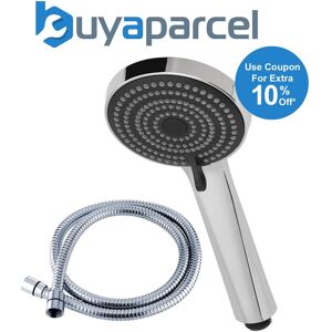 Triton Sara Shower Head Chrome Universal 3 Spray Modes High Flow + 1.5m Hose Triton Sara Shower Head Chrome Universal 3 Spray Modes High Flow + 1.5m Hose