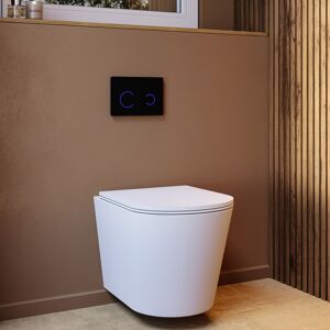 Verona Matt White Wall Hung Rimless Toilet With Soft Close Seat, B Bun/beba_25859/88943 Verona Matt White Wall Hung Rimless Toilet With Soft Close Seat, B Bun/beba_25859/88943