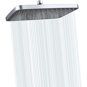 Leadahead Rectangle Rainfall Shower Head 11.8 Inch Ceiling Or Wall Mount Fixed Showerhead Leadahead Rectangle Rainfall Shower Head 11.8 Inch Ceiling Or Wall Mount Fixed Showerhead