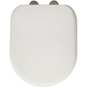Keyplumb - D-Shape Soft Close Toilet Seat - White Keyplumb - D-Shape Soft Close Toilet Seat - White