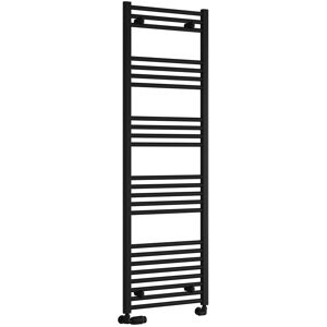 Reina Capo Straight Heated Towel Rail 1600mm H X 500mm W - Black Reina Capo Straight Heated Towel Rail 1600mm H X 500mm W - Black