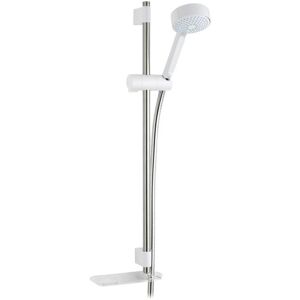 Mira Beat Shower Fittings Kit, Rail, Head & 1.25m Hose - White/chrome 2.1703.015 Mira Beat Shower Fittings Kit, Rail, Head & 1.25m Hose - White/chrome 2.1703.015