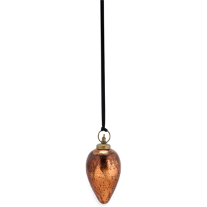 Jalshara Giant Bauble - Drop - Antique Copper Jb3801 - Small - Nkuku Jalshara Giant Bauble - Drop - Antique Copper Jb3801 - Small - Nkuku