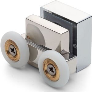 Showerpart 1 X Chrome Plated Top Double Shower Door Roller/runner 21mm Wheel Diameter At9 Showerpart 1 X Chrome Plated Top Double Shower Door Roller/runner 21mm Wheel Diameter At9