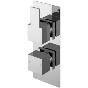 Balterley Ripple Contemporary Bathroom Twin Concealed Thermostatic Shower Valve With Lever Balterley Ripple Contemporary Bathroom Twin Concealed Thermostatic Shower Valve With Lever
