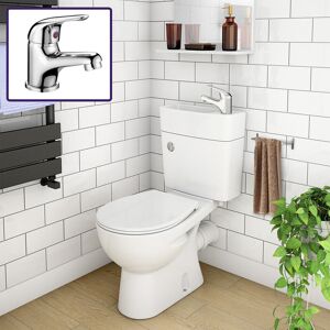 Neshome 2 In 1 Compact Close Couple Toilet And Basin Combo Space Saver Tap And Waste Set Neshome 2 In 1 Compact Close Couple Toilet And Basin Combo Space Saver Tap And Waste Set