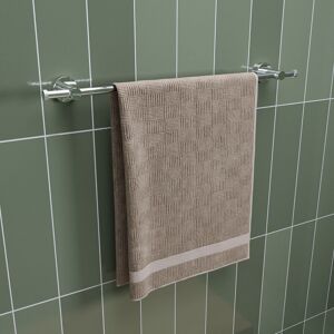 Croydex Chrome Wall Mounted Modern Towel Rail, Flexi-Fix - Knightsbridge Croydex Chrome Wall Mounted Modern Towel Rail, Flexi-Fix - Knightsbridge