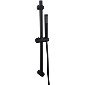 Black Round Adjustable Height Slide Rail Kit With Hand Shower - Arissa Arimb012 Black Round Adjustable Height Slide Rail Kit With Hand Shower - Arissa Arimb012