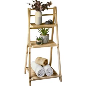 Home Pro Deals 3 Tier Bathroom Ladder Shelf Folding Stand Storage Rack Wooden Free Standing Home Pro Deals 3 Tier Bathroom Ladder Shelf Folding Stand Storage Rack Wooden Free Standing