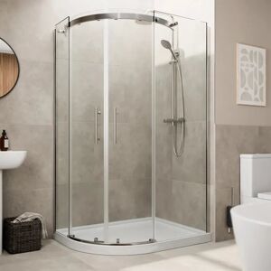 Affine 1200 X 800mm Offset Quadrant Shower Enclosure Frameless Raised Non Slip Tray Lh Affine 1200 X 800mm Offset Quadrant Shower Enclosure Frameless Raised Non Slip Tray Lh