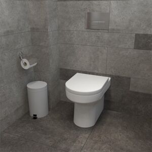Aica Bathroom Back To Wall Toilet Modern Round Ceramic Pan & Soft Close Seat Wc Btw Aica Bathroom Back To Wall Toilet Modern Round Ceramic Pan & Soft Close Seat Wc Btw