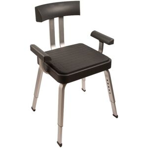 Croydex Serenity Adjustable Shower Chair Stool, Bath Chair Non-Slip Feet, Grey Croydex Serenity Adjustable Shower Chair Stool, Bath Chair Non-Slip Feet, Grey