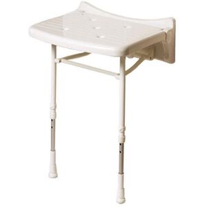 Akw 2000 Series Compact Fold Up Shower Seat - White Unpadded Akw 2000 Series Compact Fold Up Shower Seat - White Unpadded