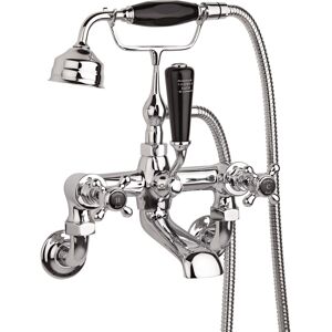 Hudson Reed Topaz Hexagonal Crosshead Bath Shower Mixer Wall Mount Black Indices Hudson Reed Topaz Hexagonal Crosshead Bath Shower Mixer Wall Mount Black Indices