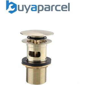 Bristan Round Clicker Basin Waste Slotted Brushed Brass Bristan Round Clicker Basin Waste Slotted Brushed Brass