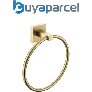 Bristan Square Towel Ring Holder Brushed Brass Bristan Square Towel Ring Holder Brushed Brass