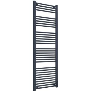 Valve Kings Anthracite Towel Rail Radiator Designer Heated Bathroom Warmer 500mm X 1600mm Valve Kings Anthracite Towel Rail Radiator Designer Heated Bathroom Warmer 500mm X 1600mm