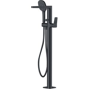 Rak Ceramics Rak Petit Square Freestanding Bath Shower Mixer Tap - Matt Black Rak Ceramics Rak Petit Square Freestanding Bath Shower Mixer Tap - Matt Black
