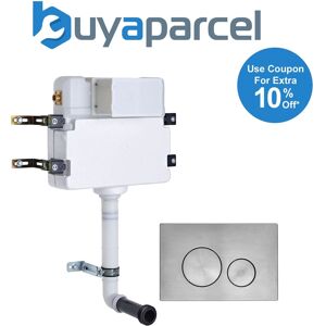 Roper Rhodes In Wall Concealed Cistern And Rondo Brushed Nickel Dual Flush Plate Roper Rhodes In Wall Concealed Cistern And Rondo Brushed Nickel Dual Flush Plate