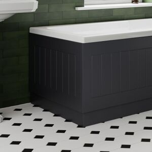 Ceramica Black Gloss Bath Panel 700mm - Tongue & Groove End Mdf Bathroom Ceramica Black Gloss Bath Panel 700mm - Tongue & Groove End Mdf Bathroom